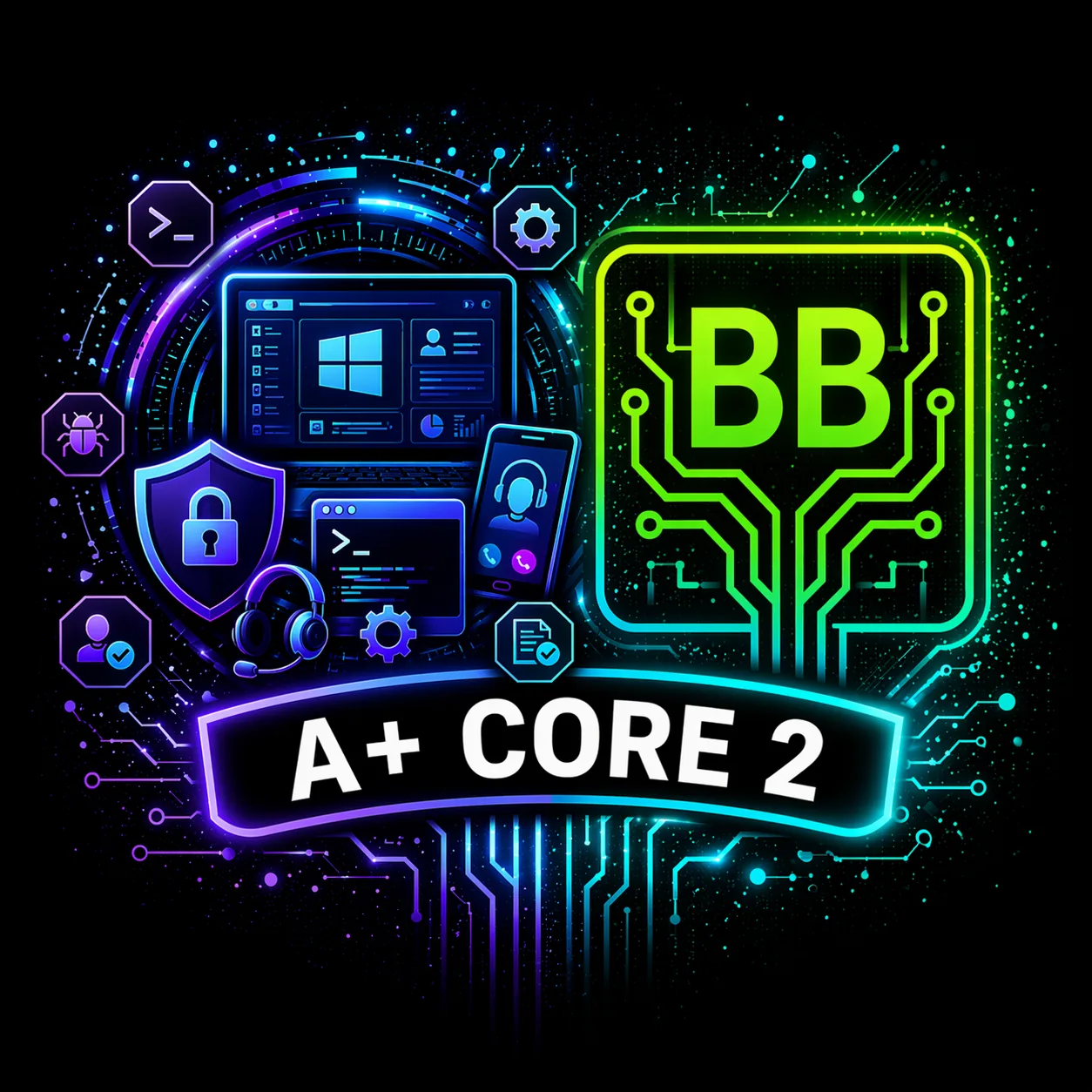 A+ Core 2 lab path artwork