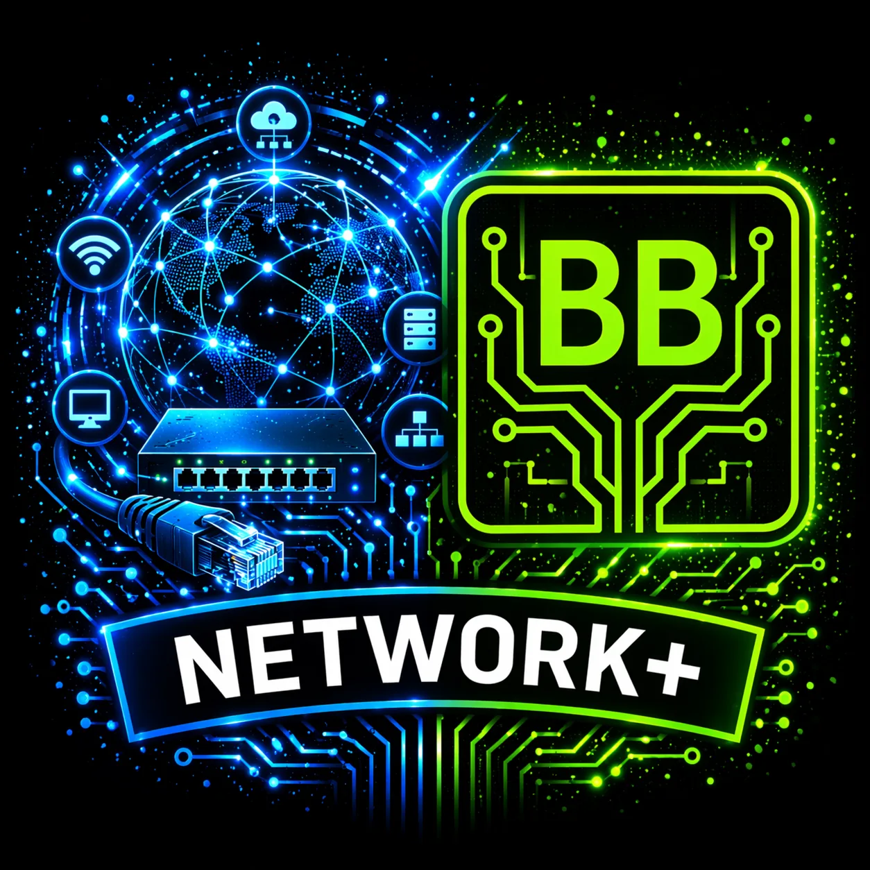 Network+ lab path artwork