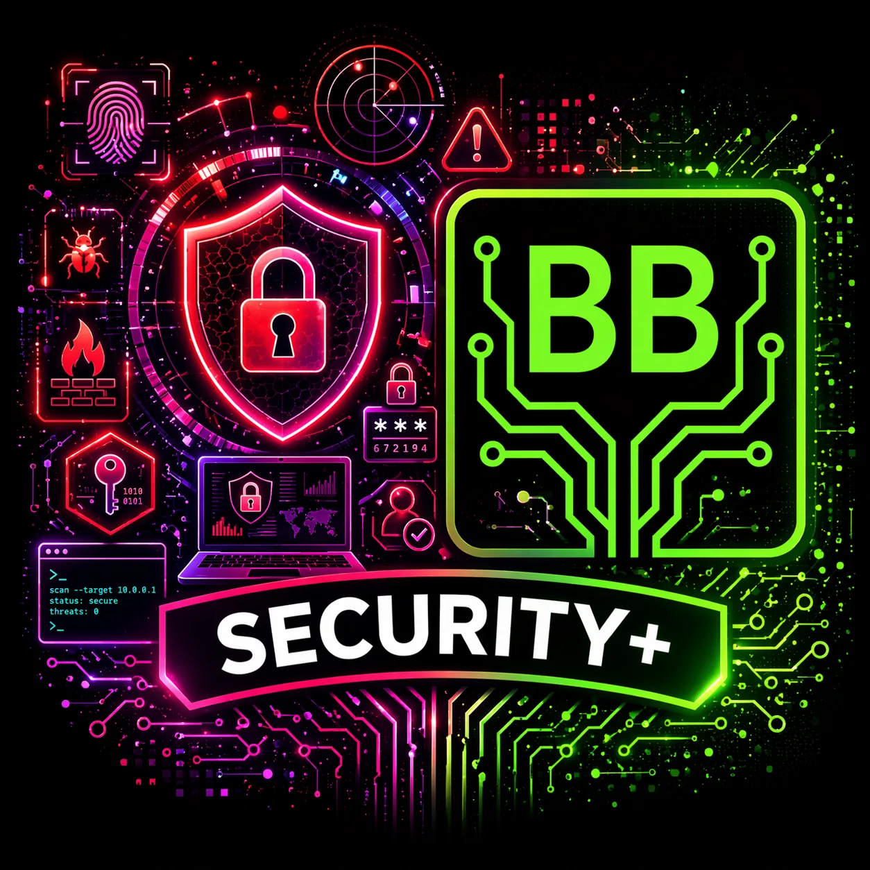 Security+ lab path artwork